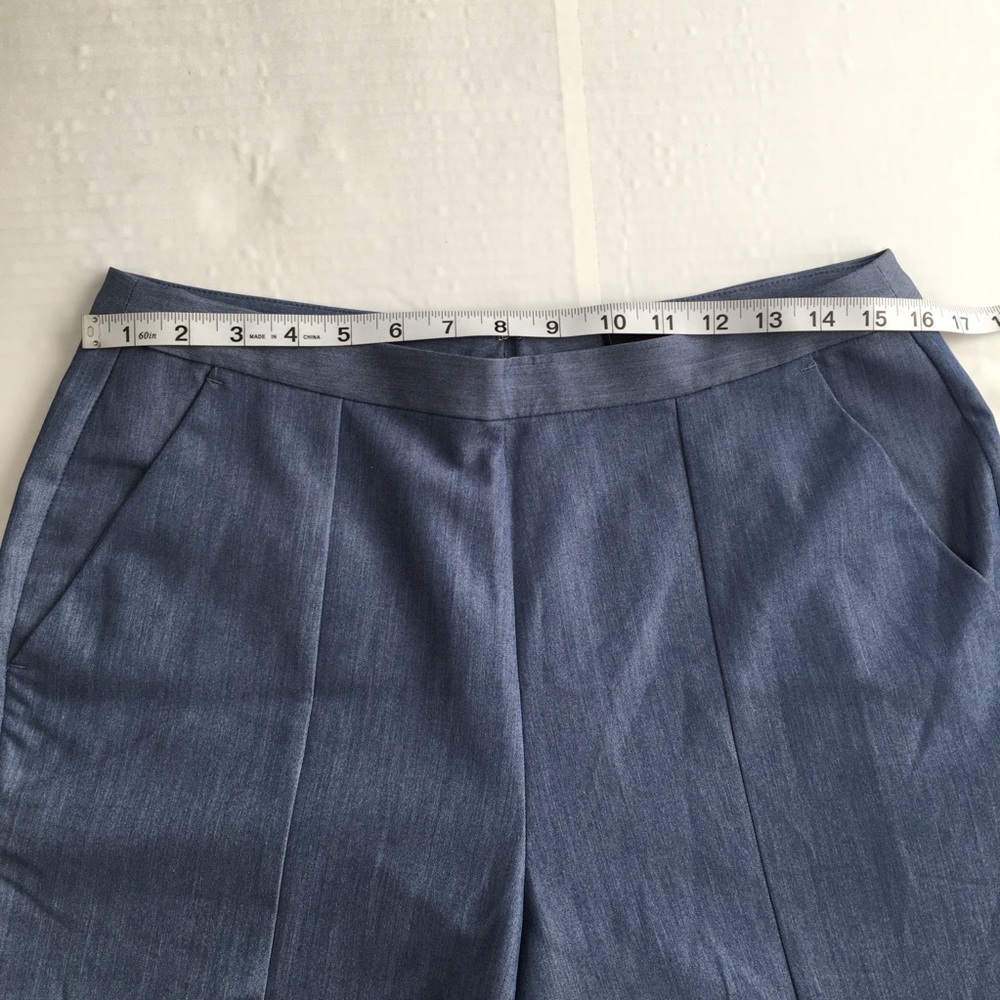 BCBGMaxAzria Blue Ankle Crop pants, Size 10 - Picture 7 of 11